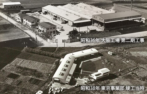昔の美鈴紙業・大阪工場と東京工場